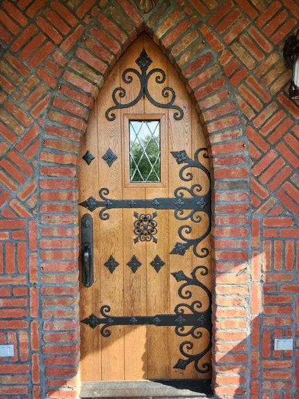 Transform Your Home's Entrance with Stunning Hinge Straps - Old West Iron
