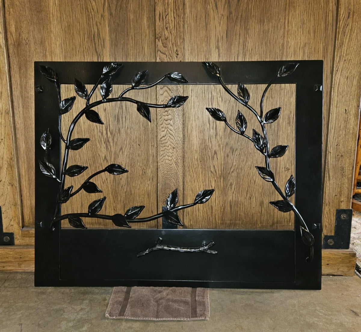 Wrought Iron Warmth: Fireplace Screens Forged for Fire and Style - Old West Iron