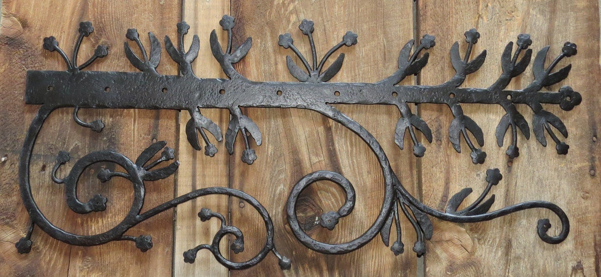 What Length Hinge Strap Is Right for My Door? - Old West Iron