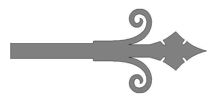 Old California Hacienda Iron Work - 346 - Old West Iron