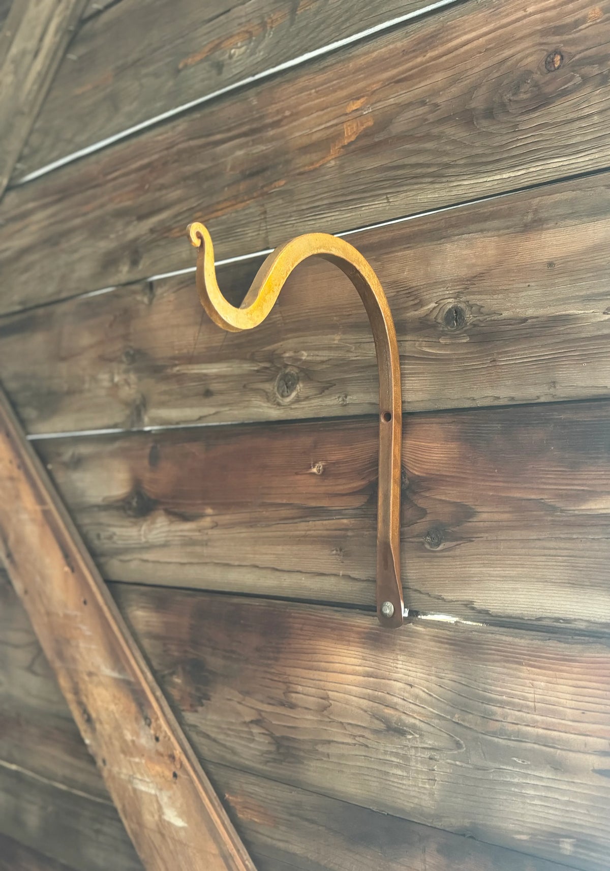Smooth Scrolled Plant Hanger/Lantern Hook - Old West Iron