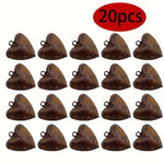 20pcs Rusty Heart Bells - Old West Iron