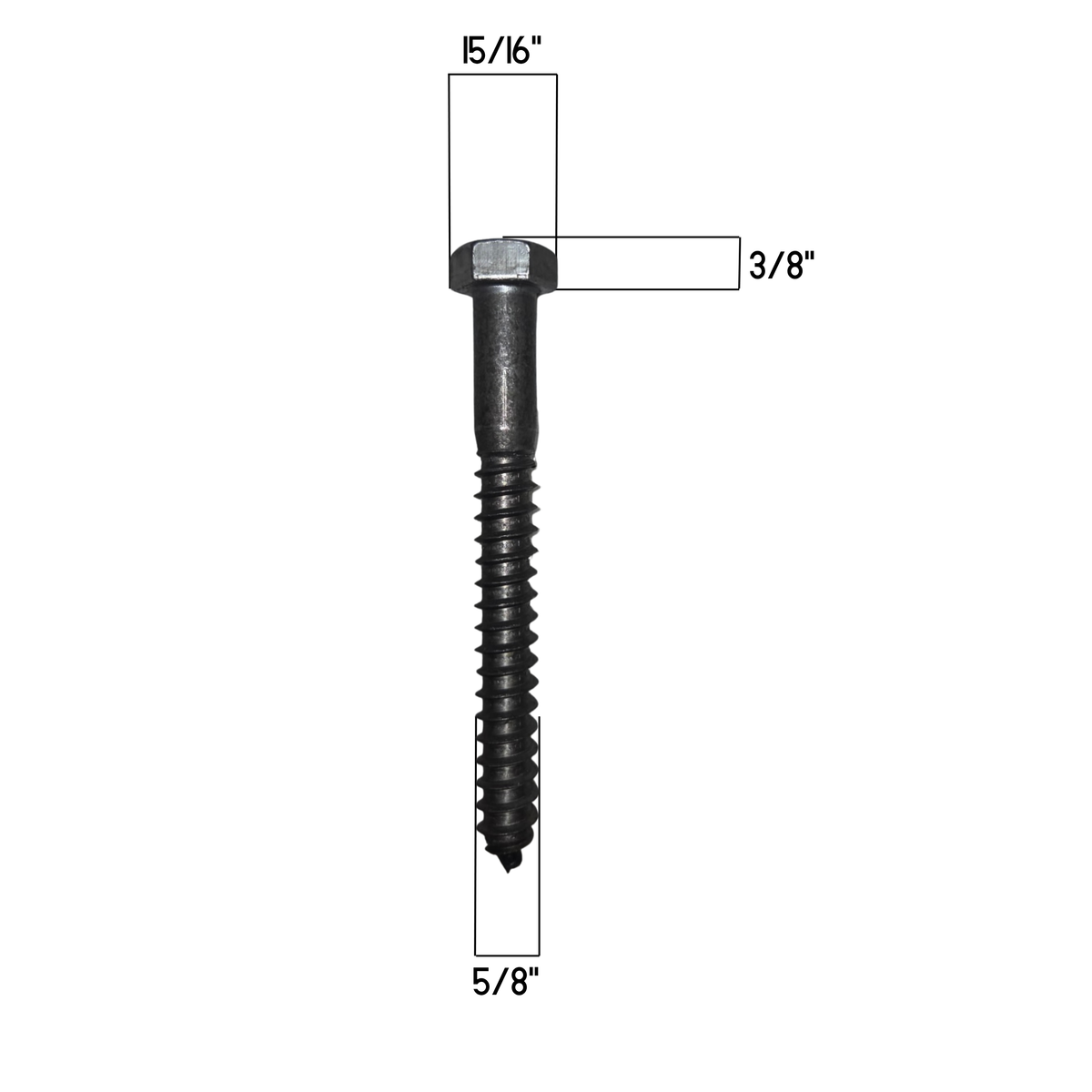 5/8"x 13" Hex Head Bolt Bulk Box (100)