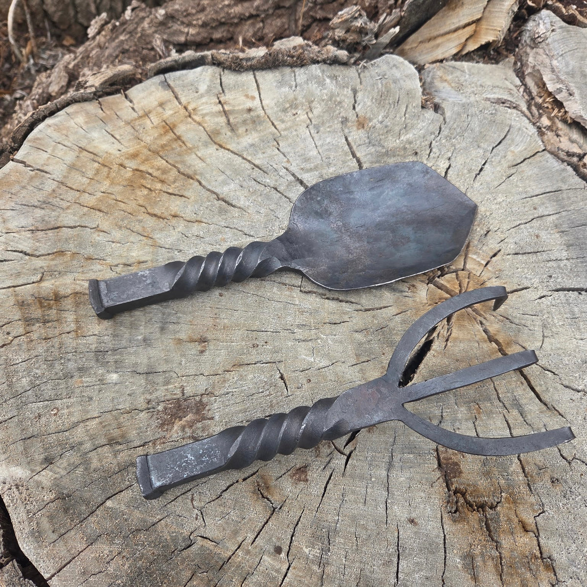 Hand Forged Gardening Tool Set