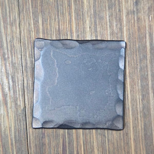Finish Color Sample - Oil Rubbed Bronze, Hammered Edges - 3" x 3" Square / Oil Rubbed Bronze
