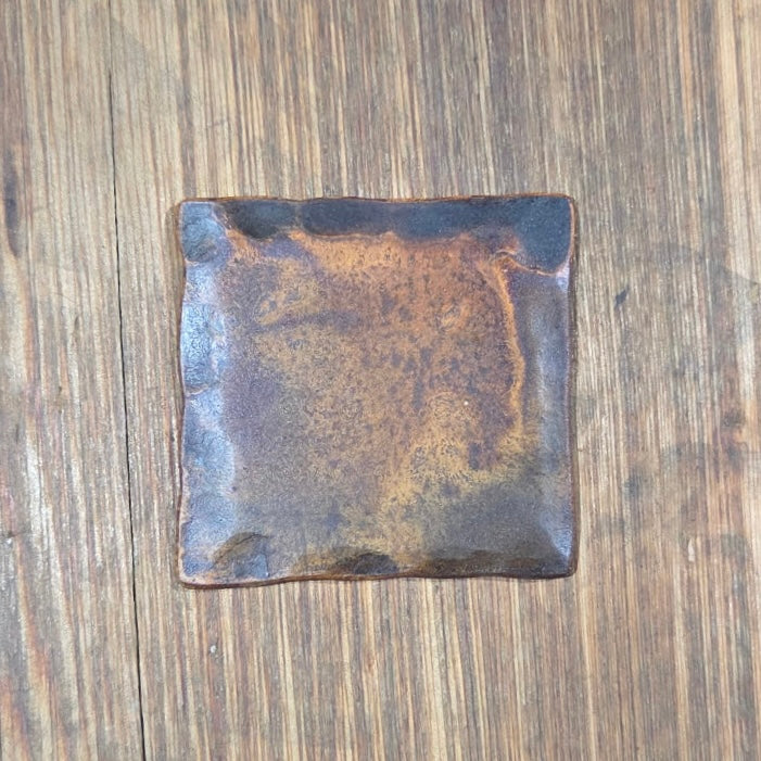Finish Color Sample - Natural Rust, Hammered Edges