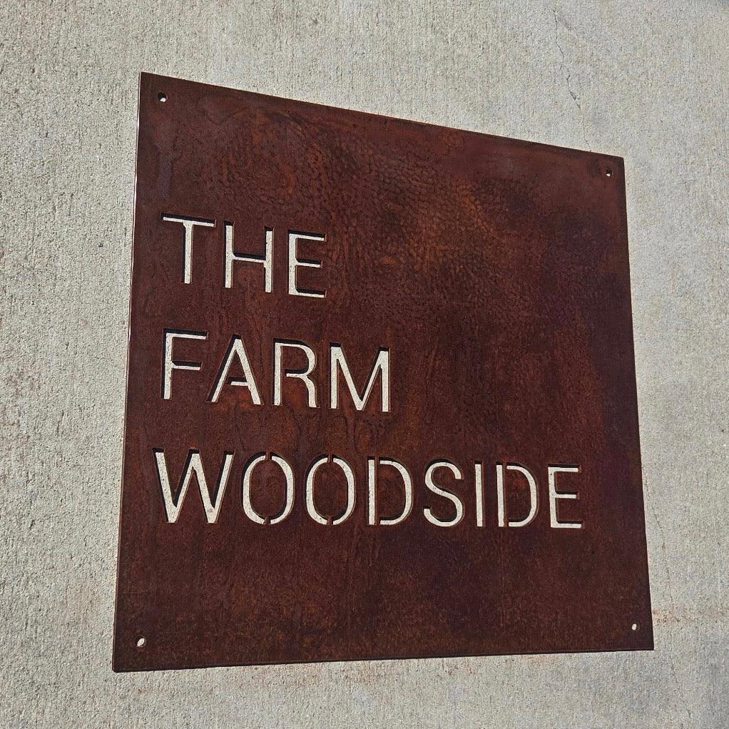 Custom Entry Sign - Square