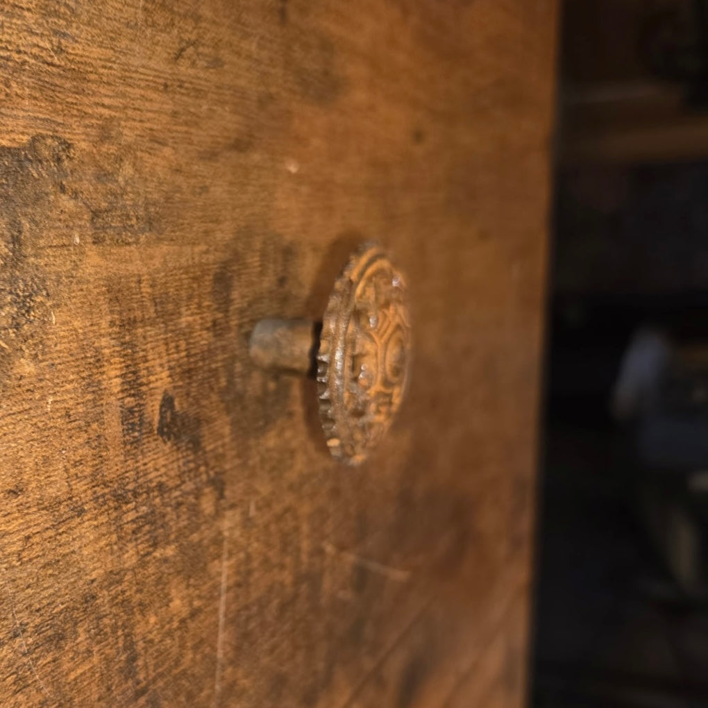 Early American Iron Cabinet Knob