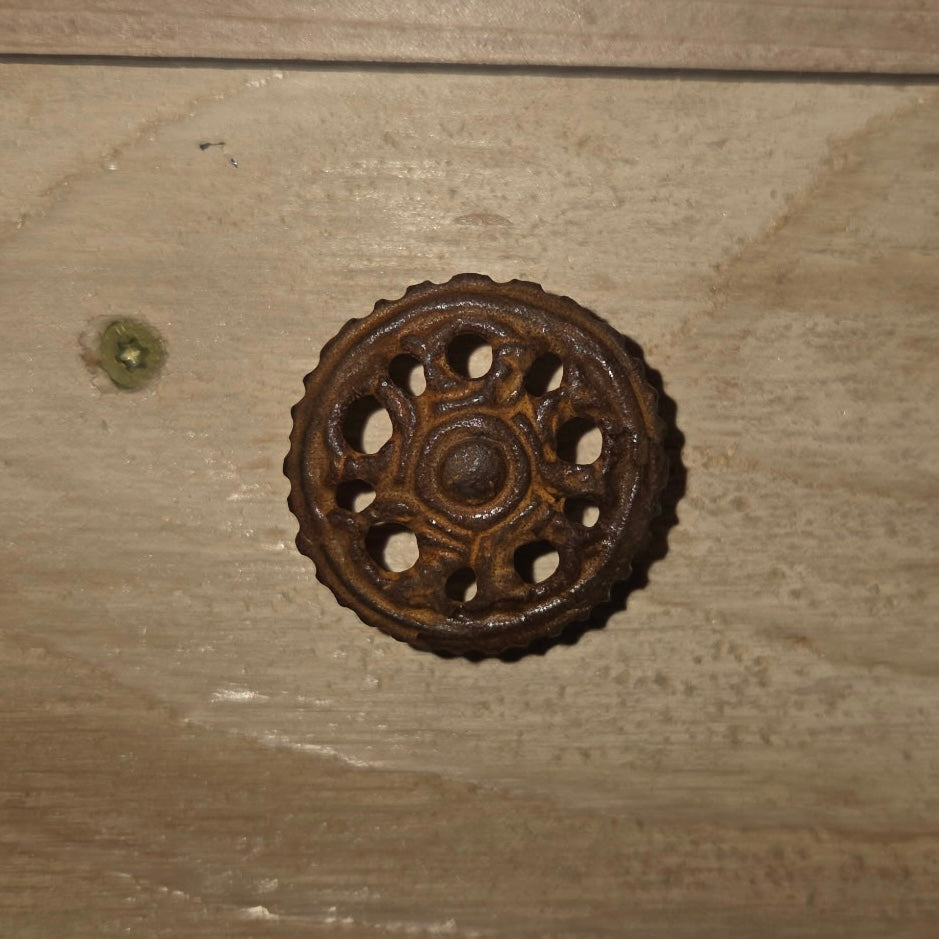 Bouton d'armoire américain ancien