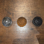 Bouton d'armoire rond en relief