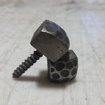 3/8" x 2" XL Hammered 1 1/16" Head Decorative Iron Screw - LIMITED RUN