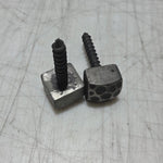 3/8" x 2" XL Hammered 1 1/16" Head Decorative Iron Screw - LIMITED RUN
