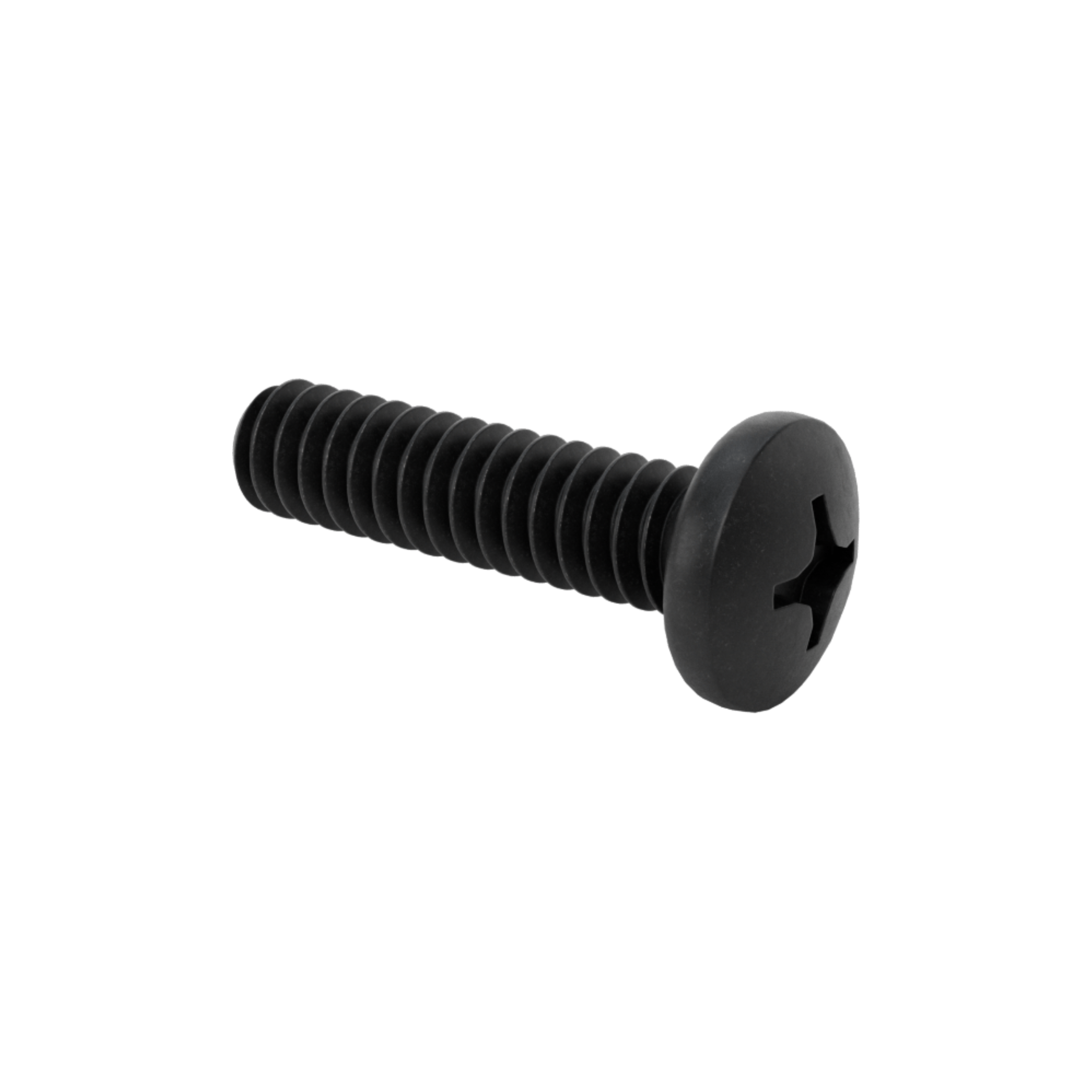 BULK - QTY 10 or 100 Black Oxide Steel Pan Head Phillips Screw 10-24 Thread Size, 3/4" Long