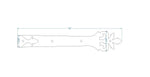 Roman Acanthus Wrought Iron Garage Door Dummy Hinge Strap - Old West Iron