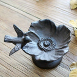 Vintage European Iron Bird Feeder - Old West Iron