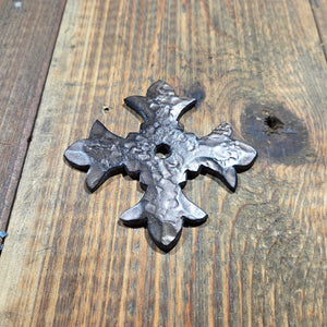 Babylonian Fleur De Lis Iron Washer - 2 1/2" x 2 1/2" Square / Raw/Unfinished