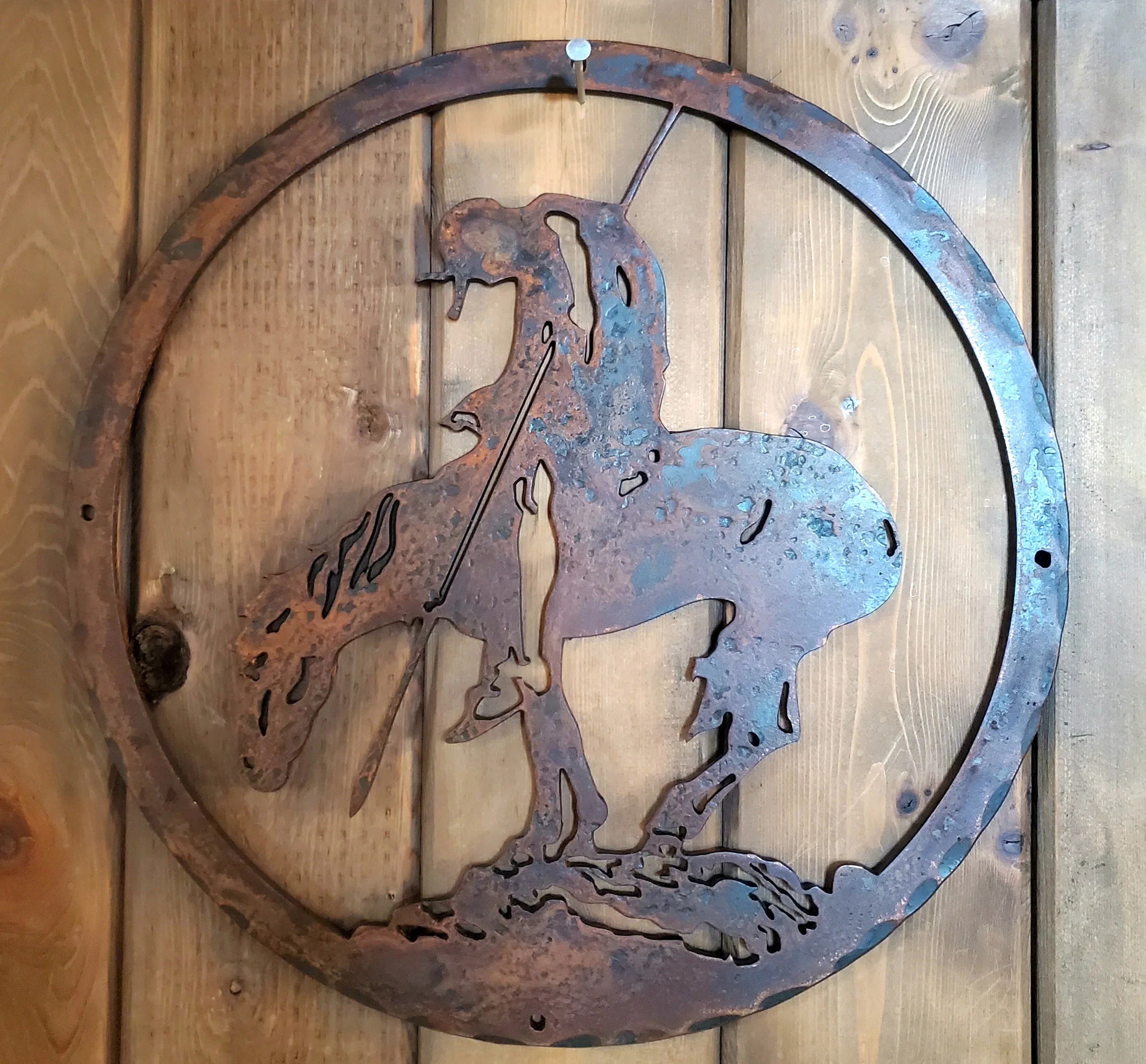 Native American Iron Cutout - Old West Iron