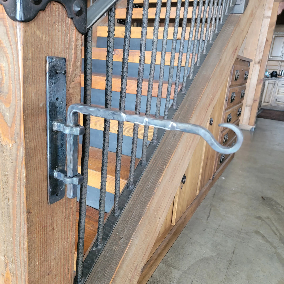 Rustic Hand Forged Metal Plant Hanger - Old West Iron