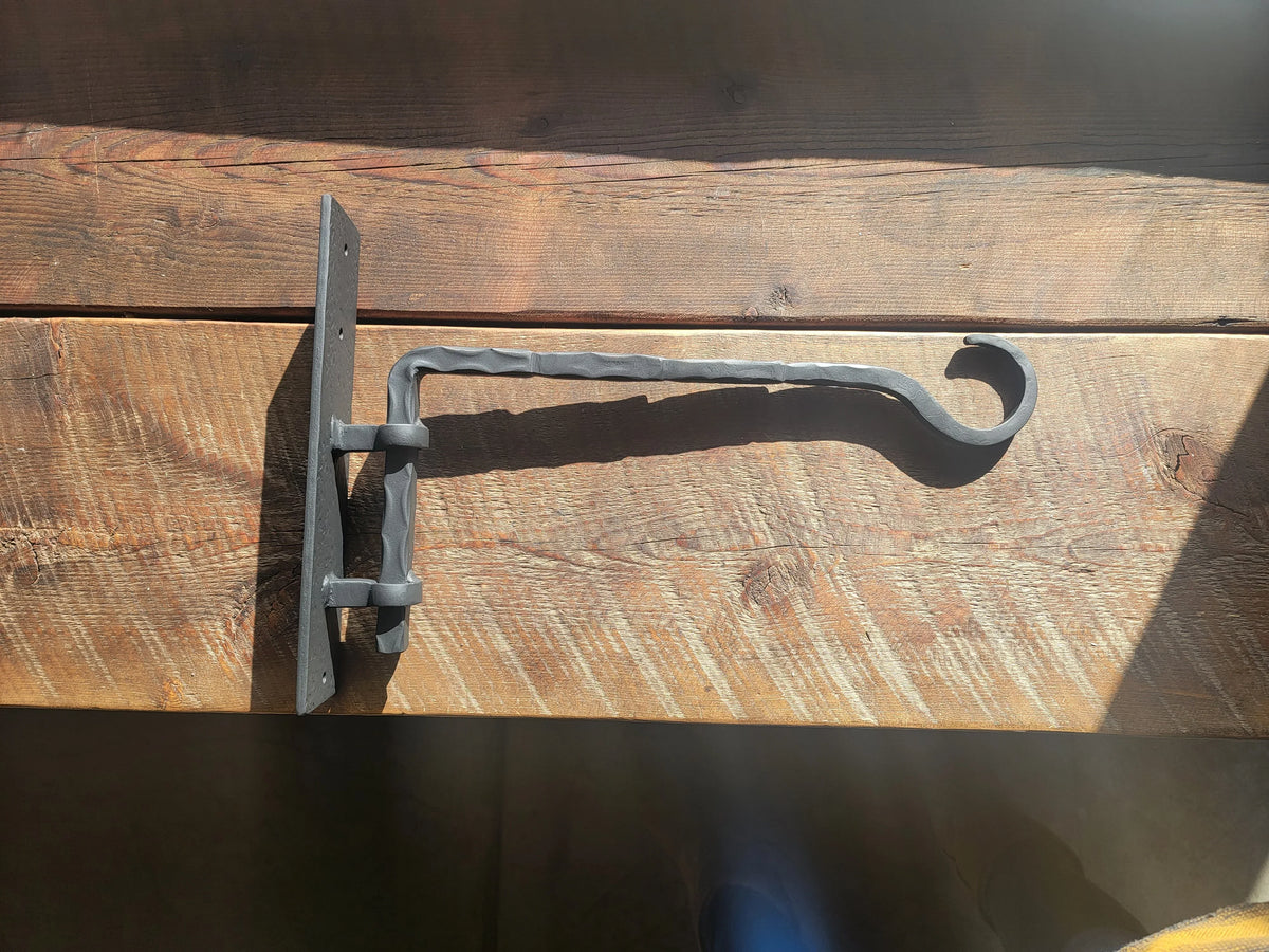 Rustic Hand Forged Metal Plant Hanger - Old West Iron