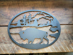 Bison Cut Out - Old West Iron