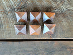 3/4" Square Hammered Pyramid Head Nails - Old West Iron