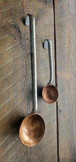 Copper Egg Spoon Set with Hook Handles - Old West Iron