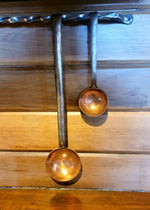 Copper Egg Spoon Set with Hook Handles - Old West Iron