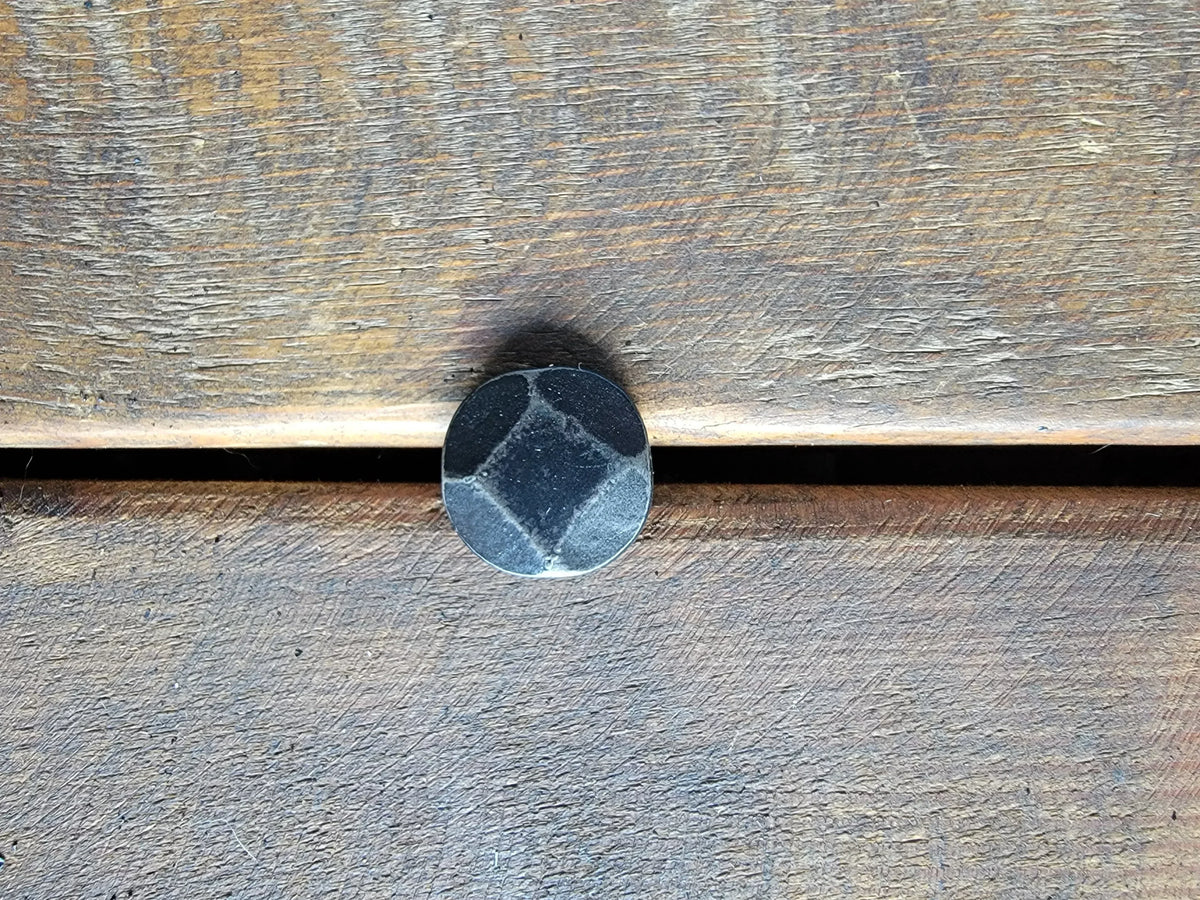3/4" Thick Round Hammered Head Nail - Old West Iron
