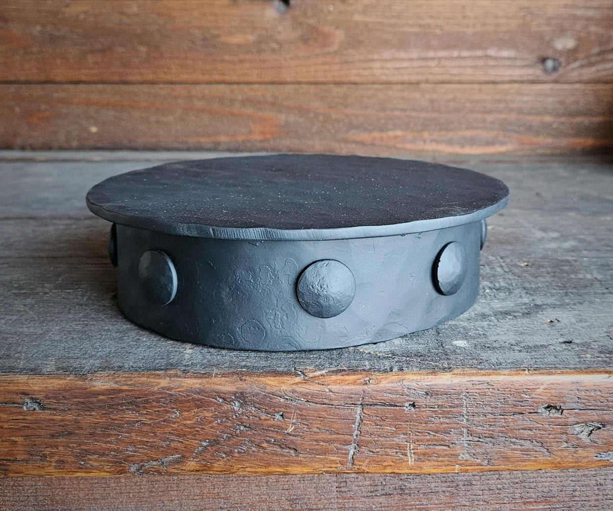 Simple Iron Log Cap - Old West Iron