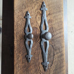Vintage Fleur De Lis Drawer Pulls - Old West Iron