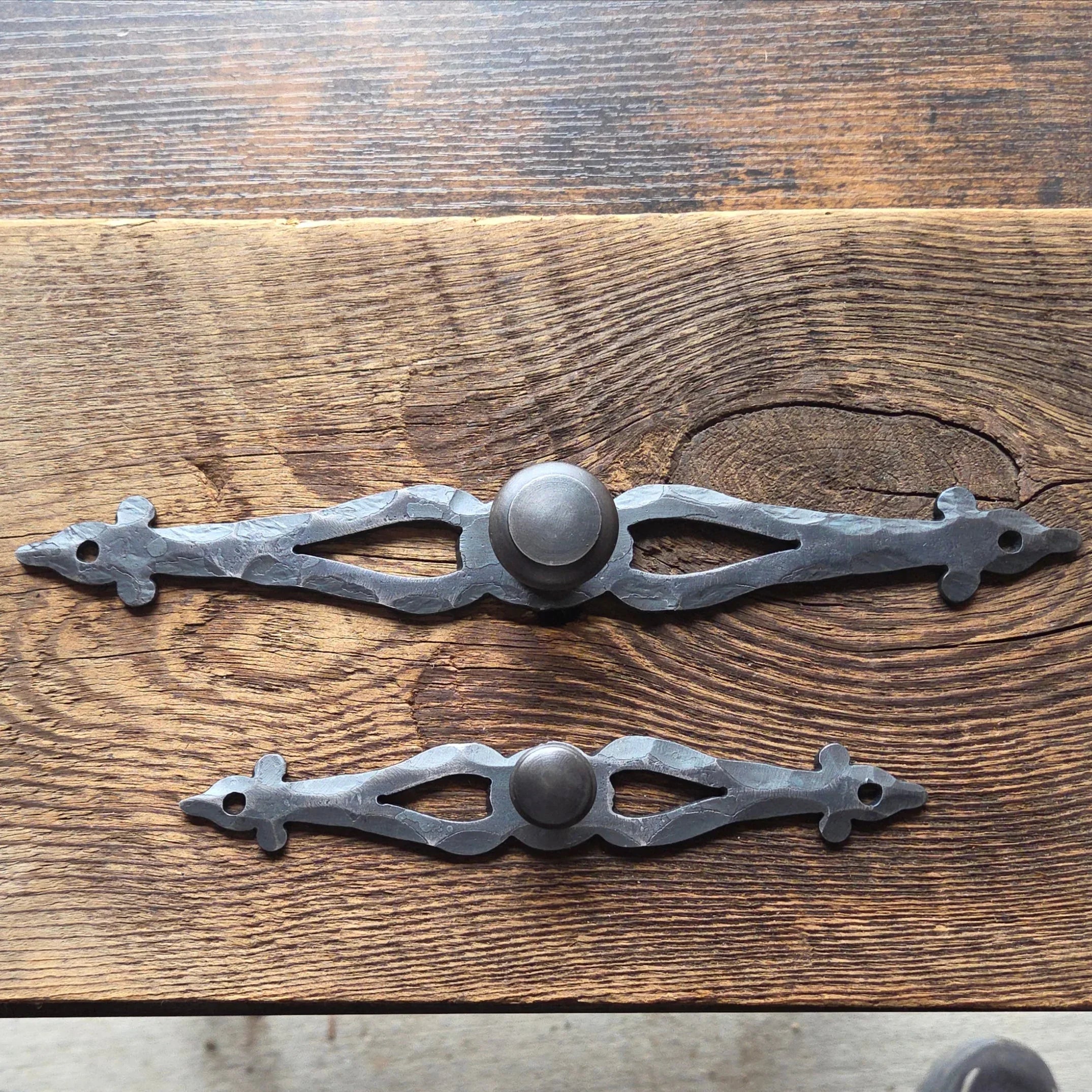 Vintage Fleur De Lis Drawer Pulls - Old West Iron