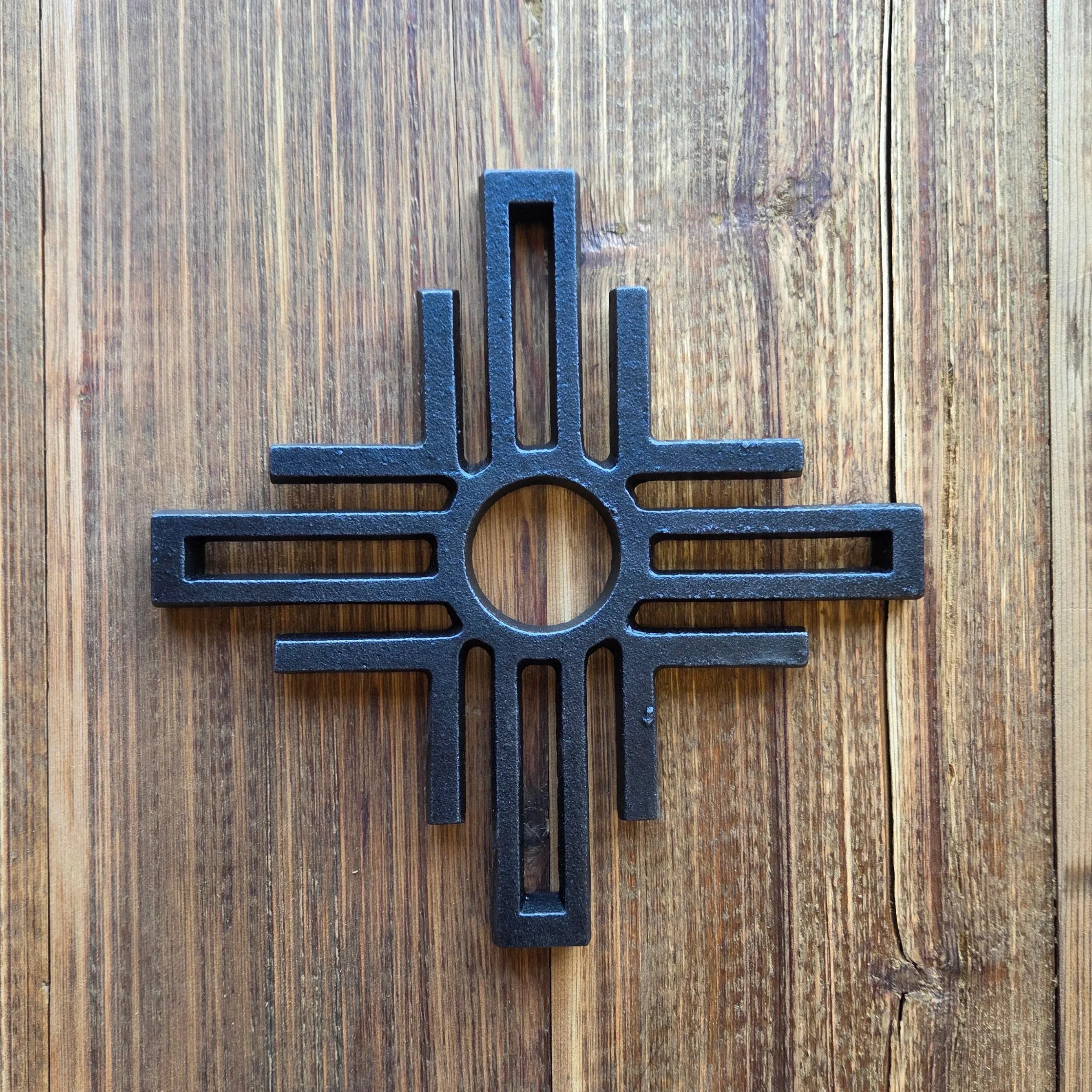 Santa Fe Cast Iron Trivet - Old West Iron