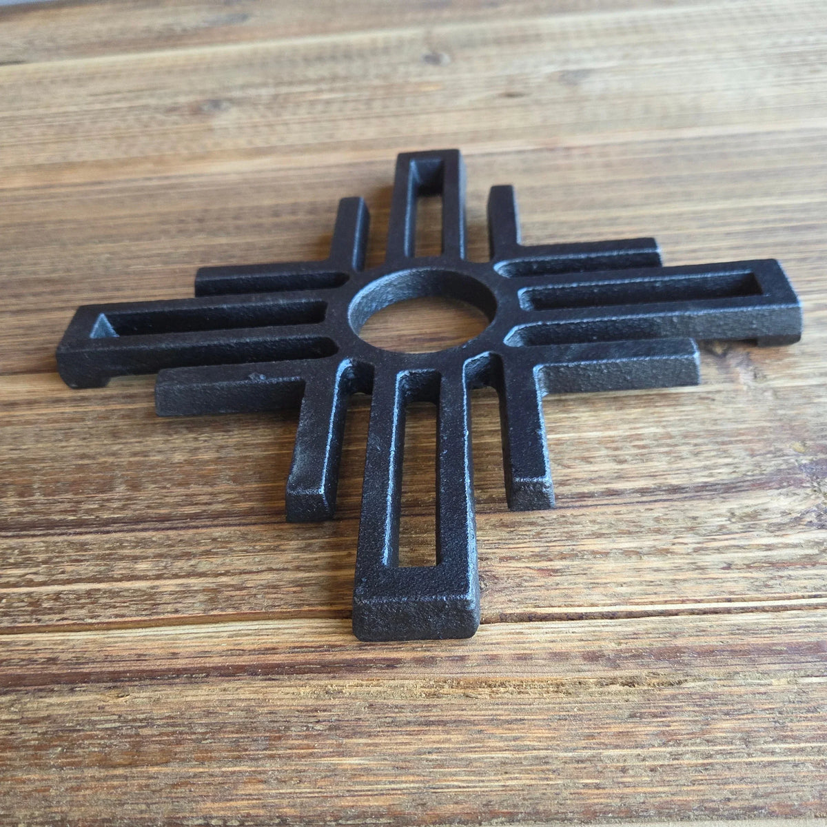 Santa Fe Cast Iron Trivet - Old West Iron