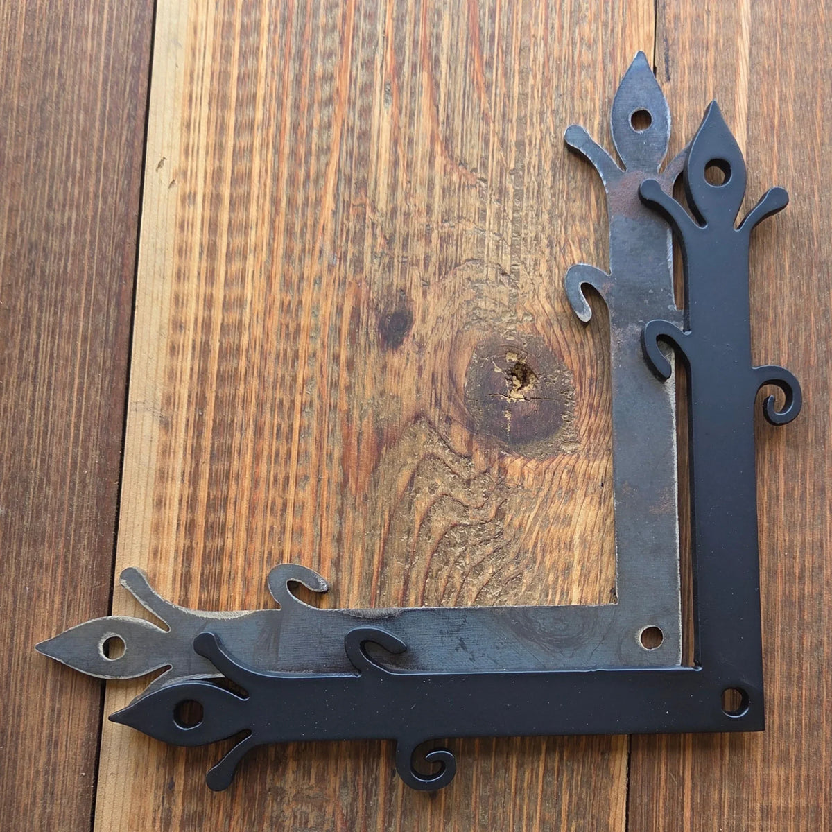 In Stock Old English Castle Iron "L" Plate - Old West Iron