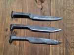 Simple railroad spike knife - Old West Iron
