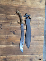 Gold handle knife with guard - Old West Iron