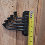 Hand Forged Iron Swivel Hook — 3-Arm or 5-Arm Wall Mount Coat & Towel Hook