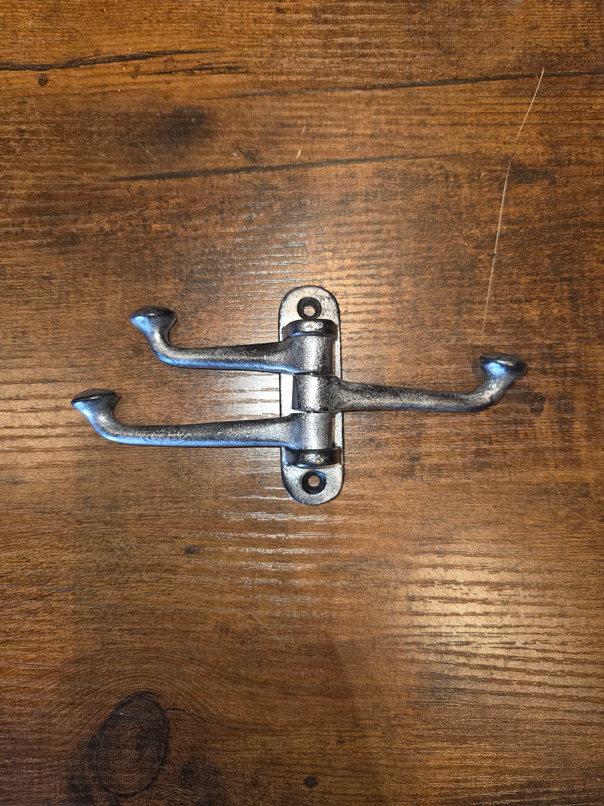 Hand Forged Iron Swivel Hook — 3-Arm or 5-Arm Wall Mount Coat & Towel Hook