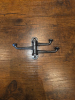 Hand Forged Iron Swivel Hook — 3-Arm or 5-Arm Wall Mount Coat & Towel Hook