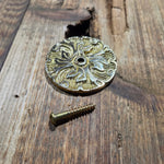 Victorian Bloom Brass Rosette - 2 1/2" - Old West Iron