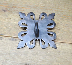 Spanish Mission D Ring Anchor Plate - Old West Iron