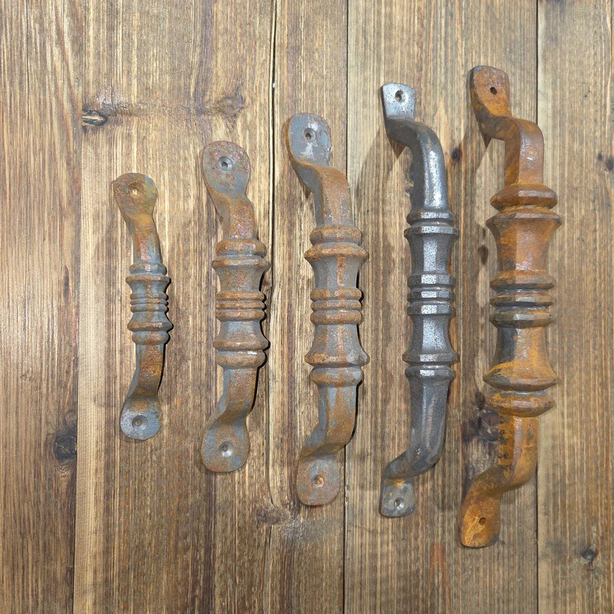 Tudor Revival Iron Cabinet Handle - Old West Iron