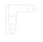 Rustic Iron "L" Plate - Old West Iron