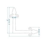 Medieval Iron "L" Strap - Old West Iron