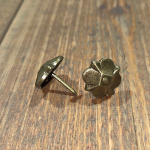 Ten Pack of Vintage French Flower Upholstery Tacks / Clavos (500 Available)