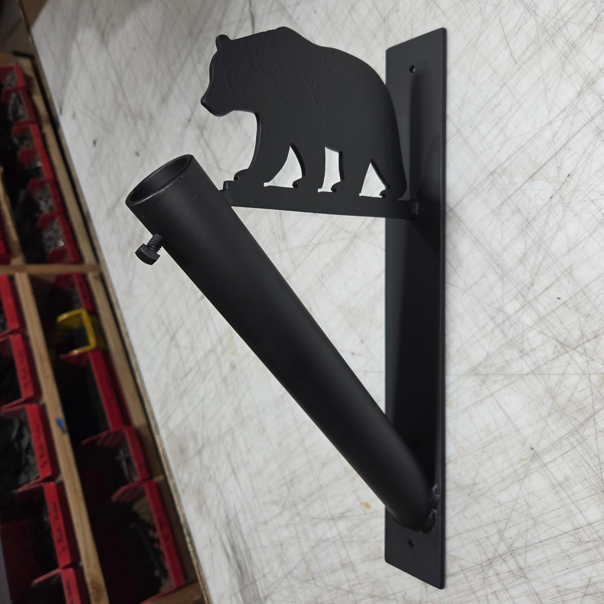 California Bear Iron Flag Bracket