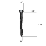 3/8" Dia. Hammered Hex Head Lag