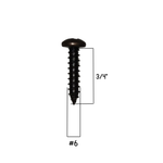 #6 x 3/4 Silicone Bronze Oval Head Decorative Screws (Four Pack)