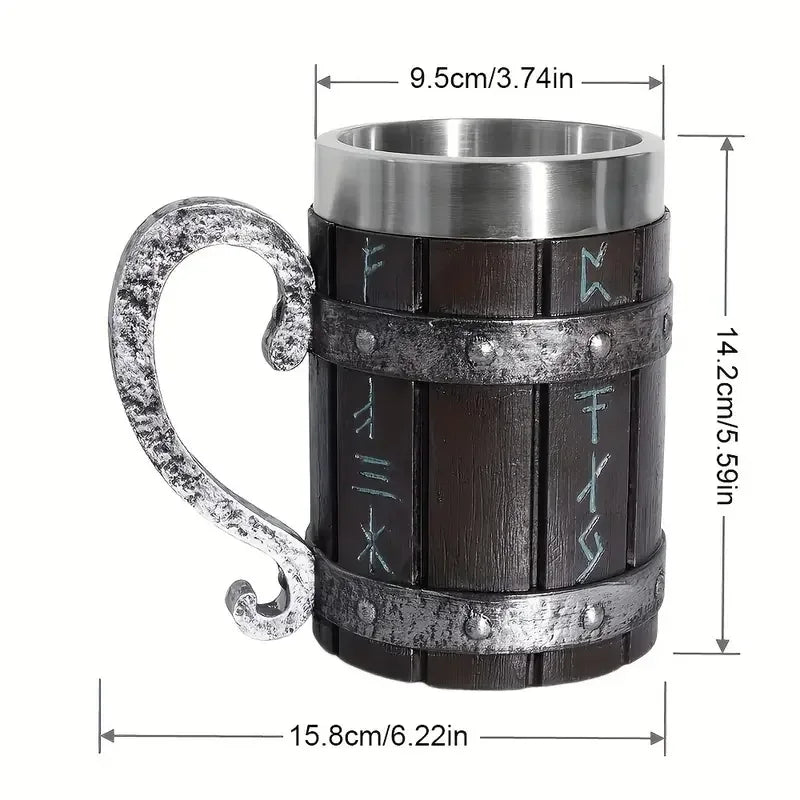Norse Rune Drinking Mug - Old West Iron