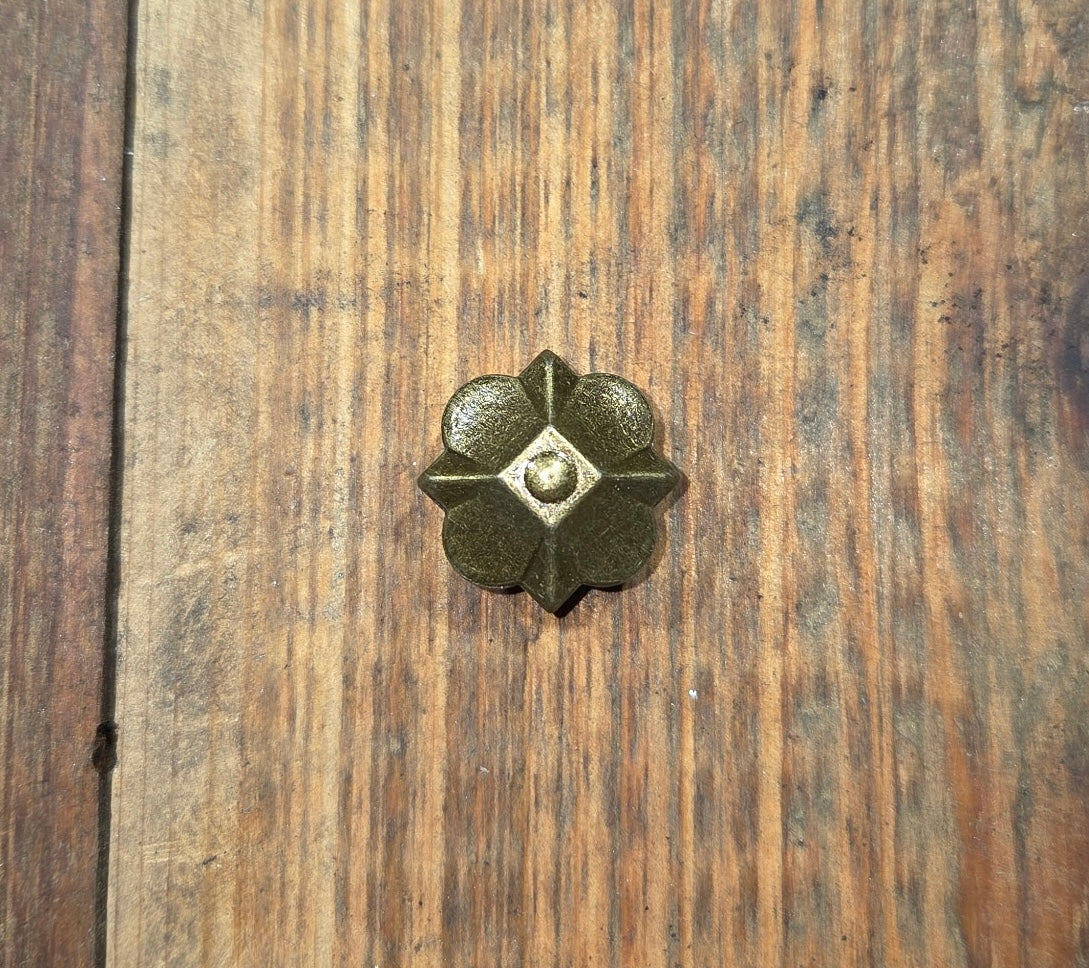 Ten Pack of Vintage French Flower Upholstery Tacks / Clavos (500 Available)